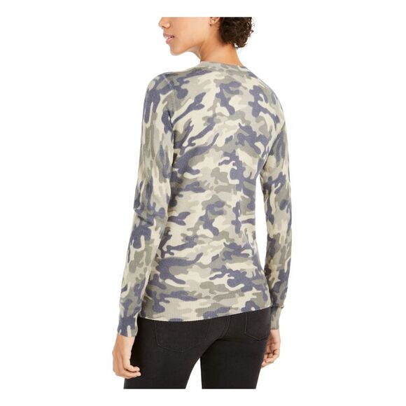 PLANET GOLD Womens Long Sleeve Crew Neck Sweater - Picture 2 of 4